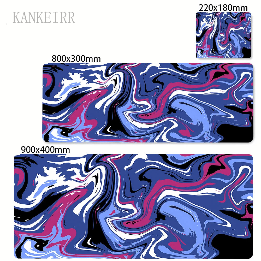 A5224 Color Extended Gaming Mouse Pad Strata Liquid Design Non-Slip