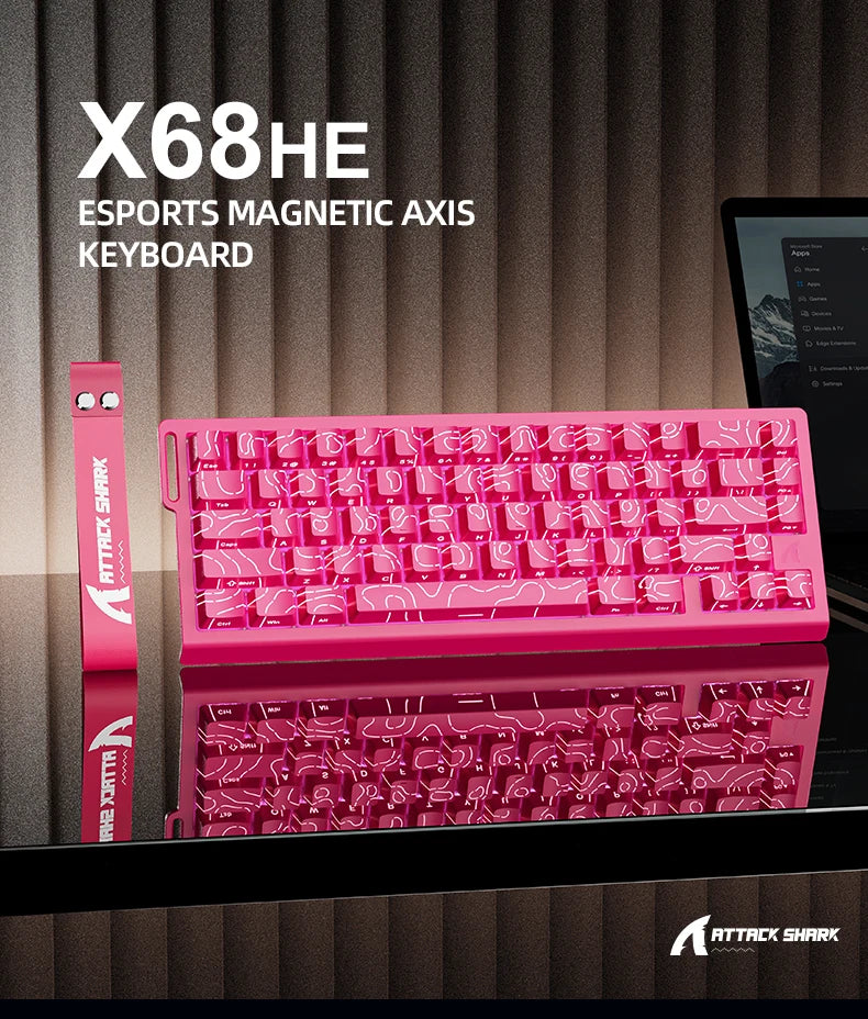 68-Key Magnetic Switch Gaming Keyboard – 8000Hz Wired