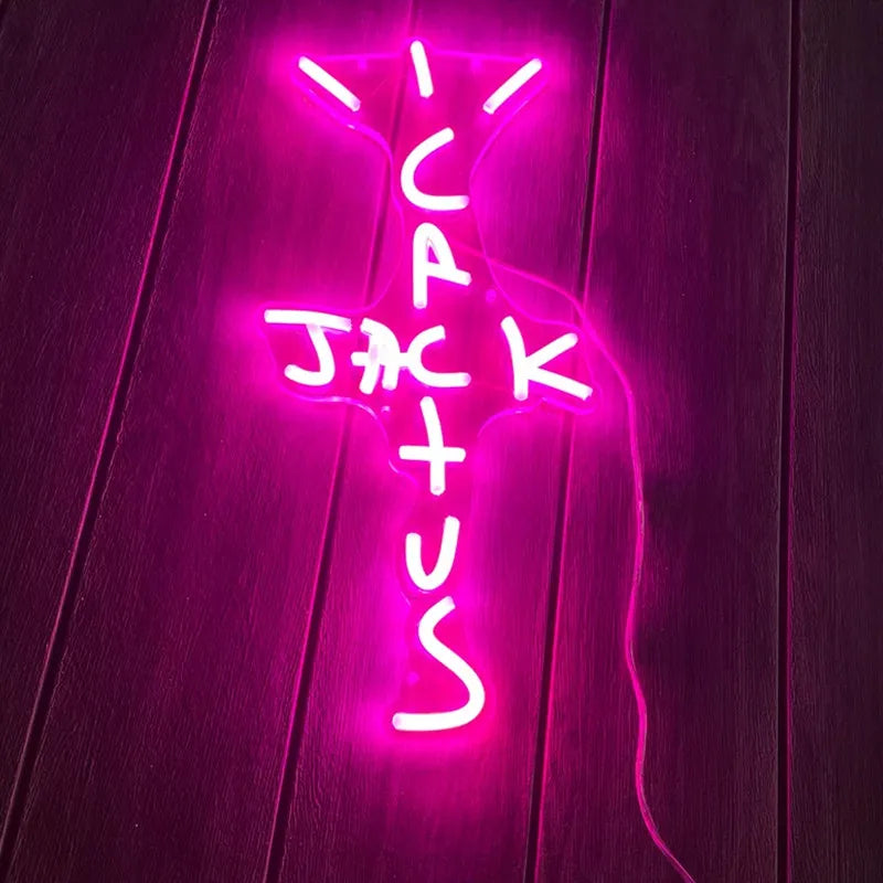 Cactus Jack LED Neon Sign Wall Light For Room Decor