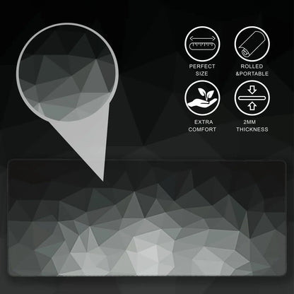 Extended Large Gaming Mouse Pad with Non-Slip Rubber Base