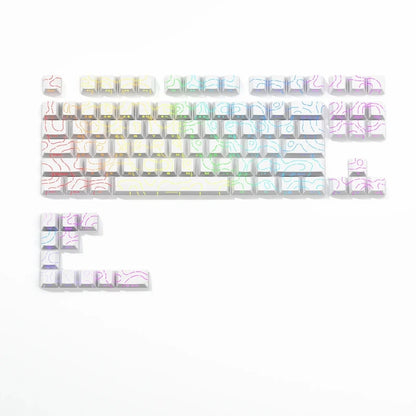 Liner-White 97Keys Color Cherry Profile Side-Print Dual-Shot Keycap Set