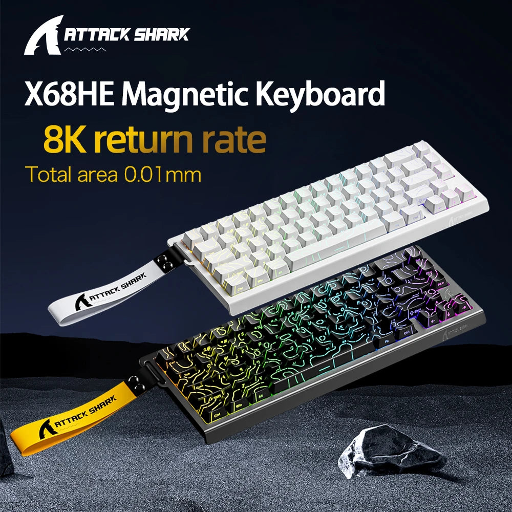 68-Key Magnetic Switch Gaming Keyboard – 8000Hz Wired
