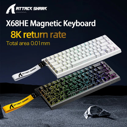 68-Key Magnetic Switch Gaming Keyboard – 8000Hz Wired