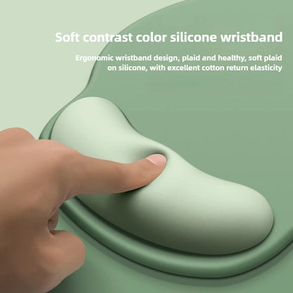 Ergonomic Mouse Pad With Wrist Rest – Non-Slip Rubber