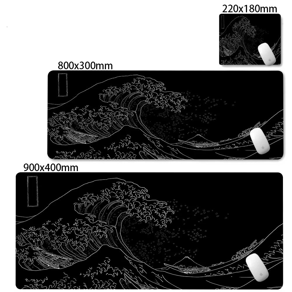 FF06500 Color XL Gaming Mouse Pad Desk Mat With Stitched Edges