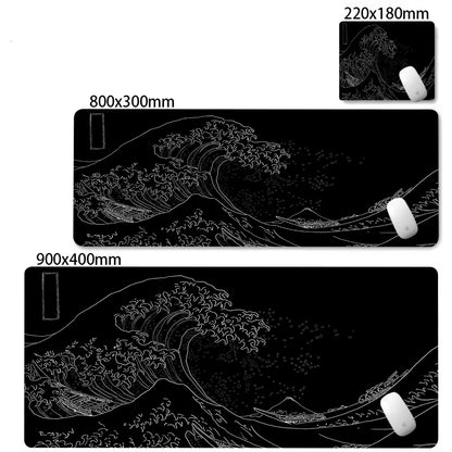 FF06500 Color XL Gaming Mouse Pad Desk Mat With Stitched Edges