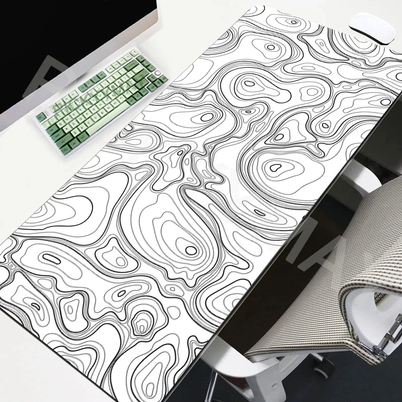 6 Color Extended Gaming Mouse Pad Desk Mat With Abstract Design