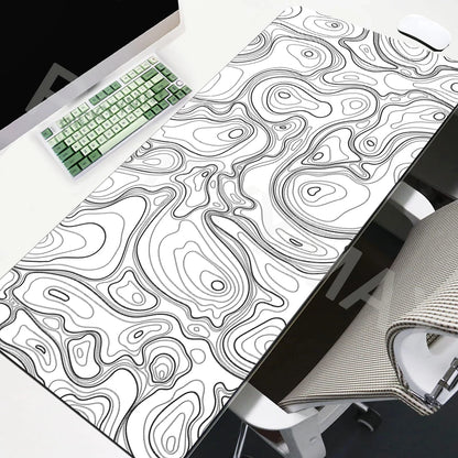 6 Color Extended Gaming Mouse Pad Desk Mat With Abstract Design