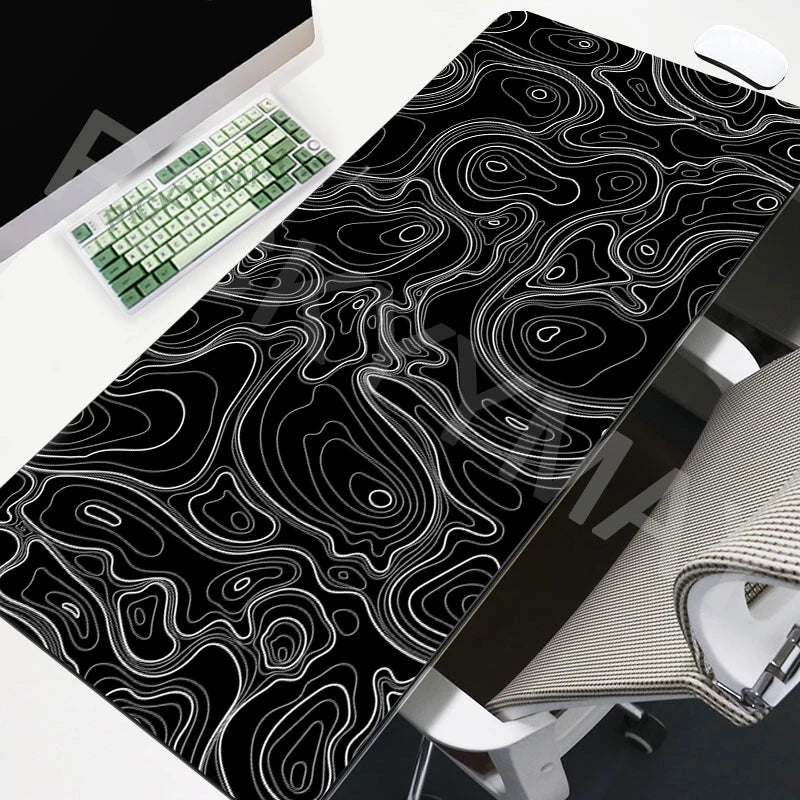 5 Color Extended Gaming Mouse Pad Desk Mat With Abstract Design