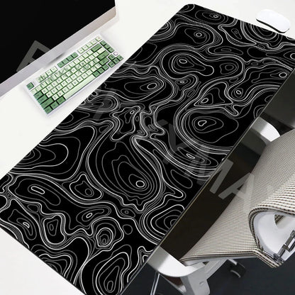 5 Color Extended Gaming Mouse Pad Desk Mat With Abstract Design