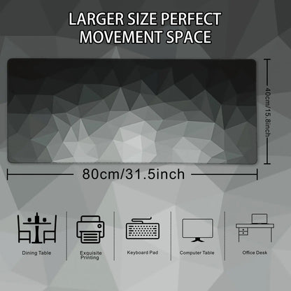 Extended Large Gaming Mouse Pad with Non-Slip Rubber Base