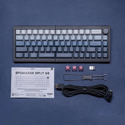 Split Mechanical Keyboard 60% – Wireless Triple-Mode RGB