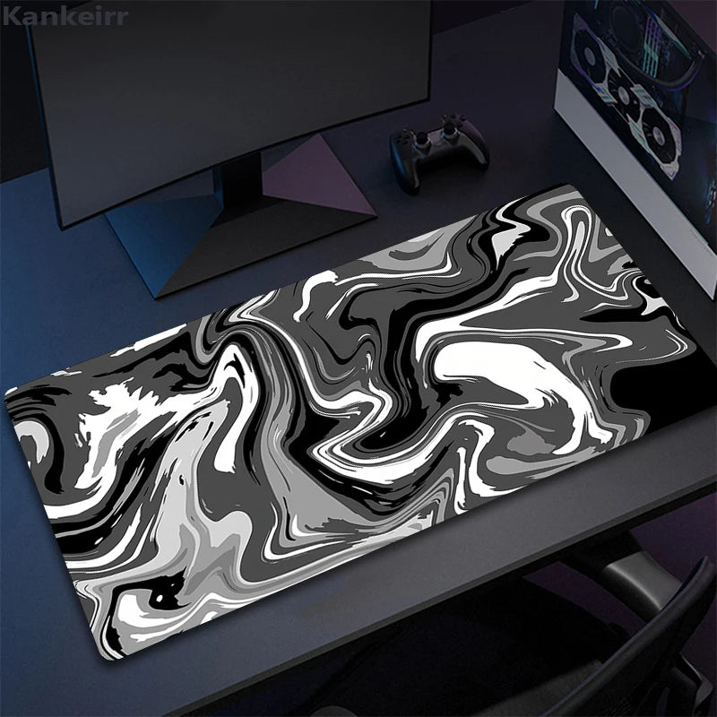 Extended Gaming Mouse Pad Strata Liquid Design Non-Slip