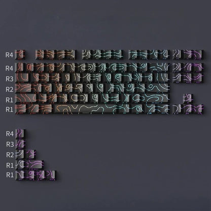 97-Key PBT Mechanical Keyboard Keycaps – Side-Printed