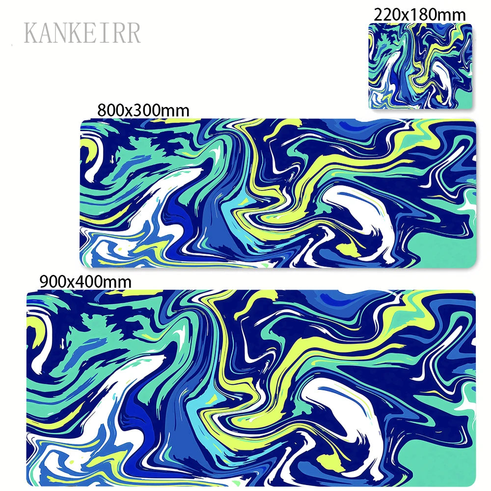 A5231 Color Extended Gaming Mouse Pad Strata Liquid Design Non-Slip