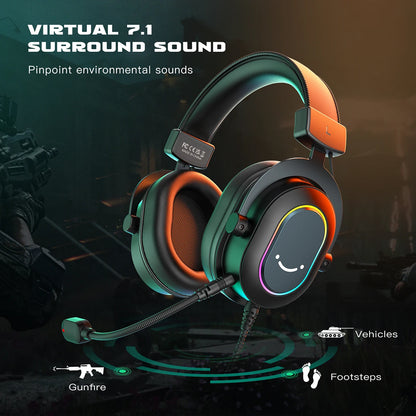 RGB Gaming Headset With Mic 7.1 Surround & 3 EQ Modes