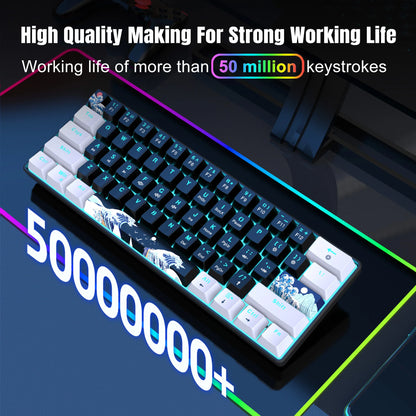 60% Mechanical Gaming Keyboard With Blue Switches