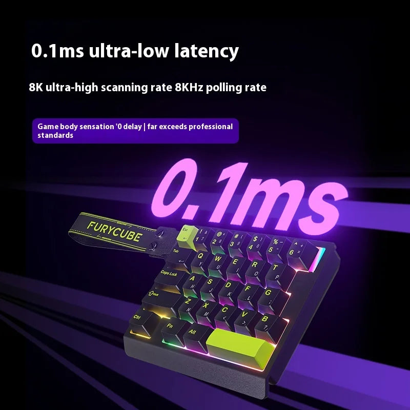 One-Handed Wireless Mechanical Gaming Keyboard RGB