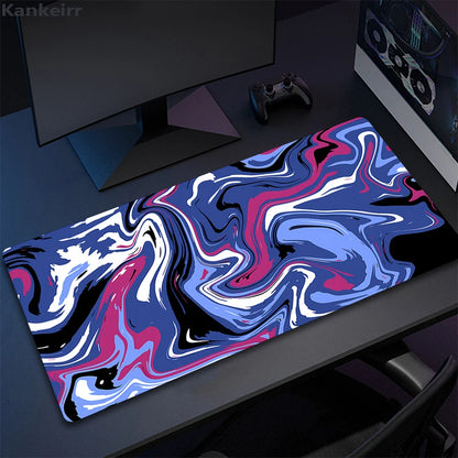 Extended Gaming Mouse Pad Strata Liquid Design Non-Slip