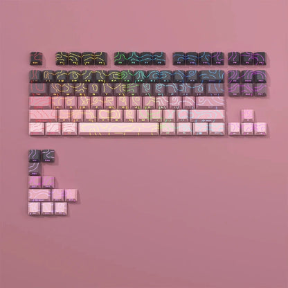 Liner-Blackberry 97 Color Cherry Profile Side-Print Dual-Shot Keycap Set