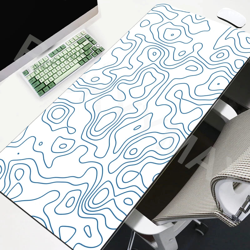 3 Color Extended Gaming Mouse Pad Desk Mat With Abstract Design