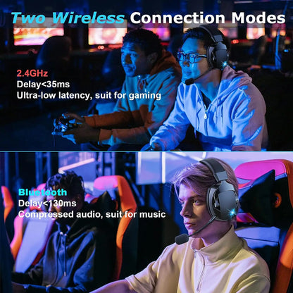 Wireless Gaming Headset for PS5, PC & Switch – 2.4GHz