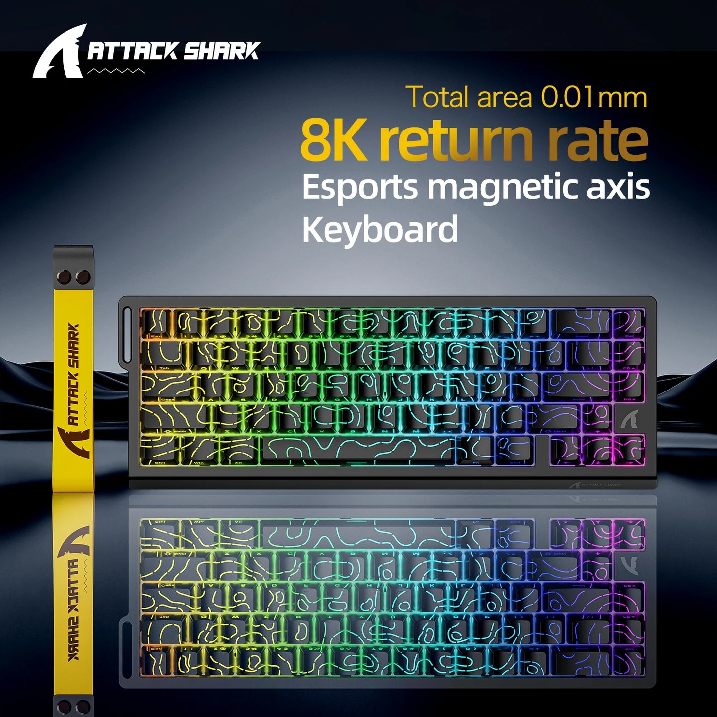 68-Key Magnetic Switch Gaming Keyboard – 8000Hz Wired