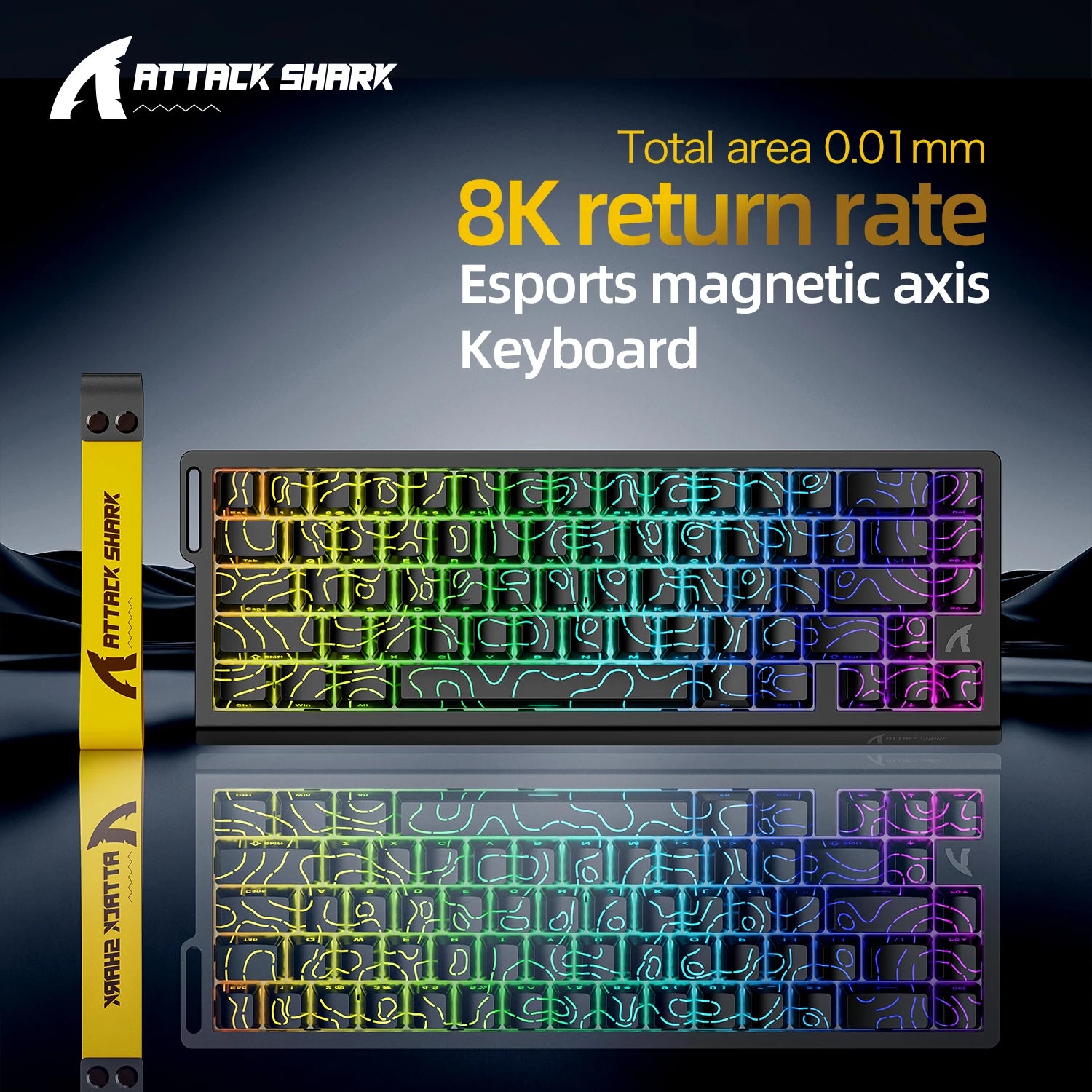 68-Key Magnetic Switch Gaming Keyboard – 8000Hz Wired