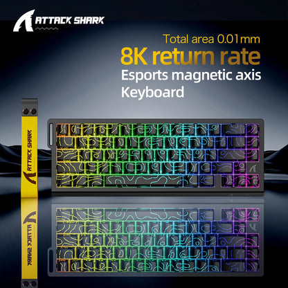 68-Key Magnetic Switch Gaming Keyboard – 8000Hz Wired
