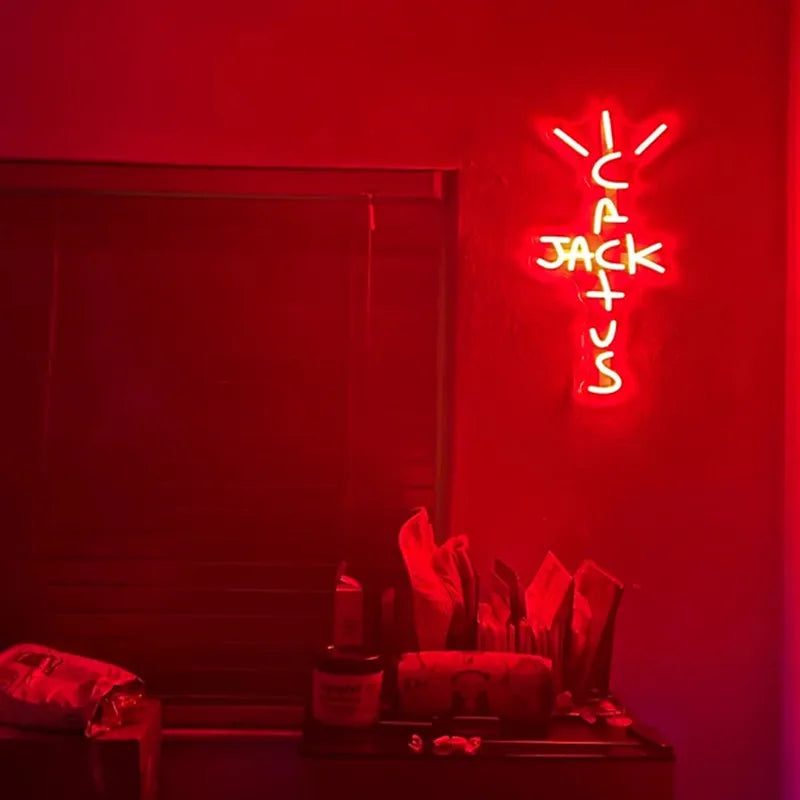 Cactus Jack LED Neon Sign Wall Light For Room Decor