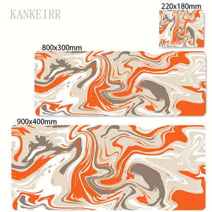 A5238 Color Extended Gaming Mouse Pad Strata Liquid Design Non-Slip