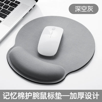 Gray Color Ergonomic Mouse Pad With Wrist Rest – Non-Slip Rubber