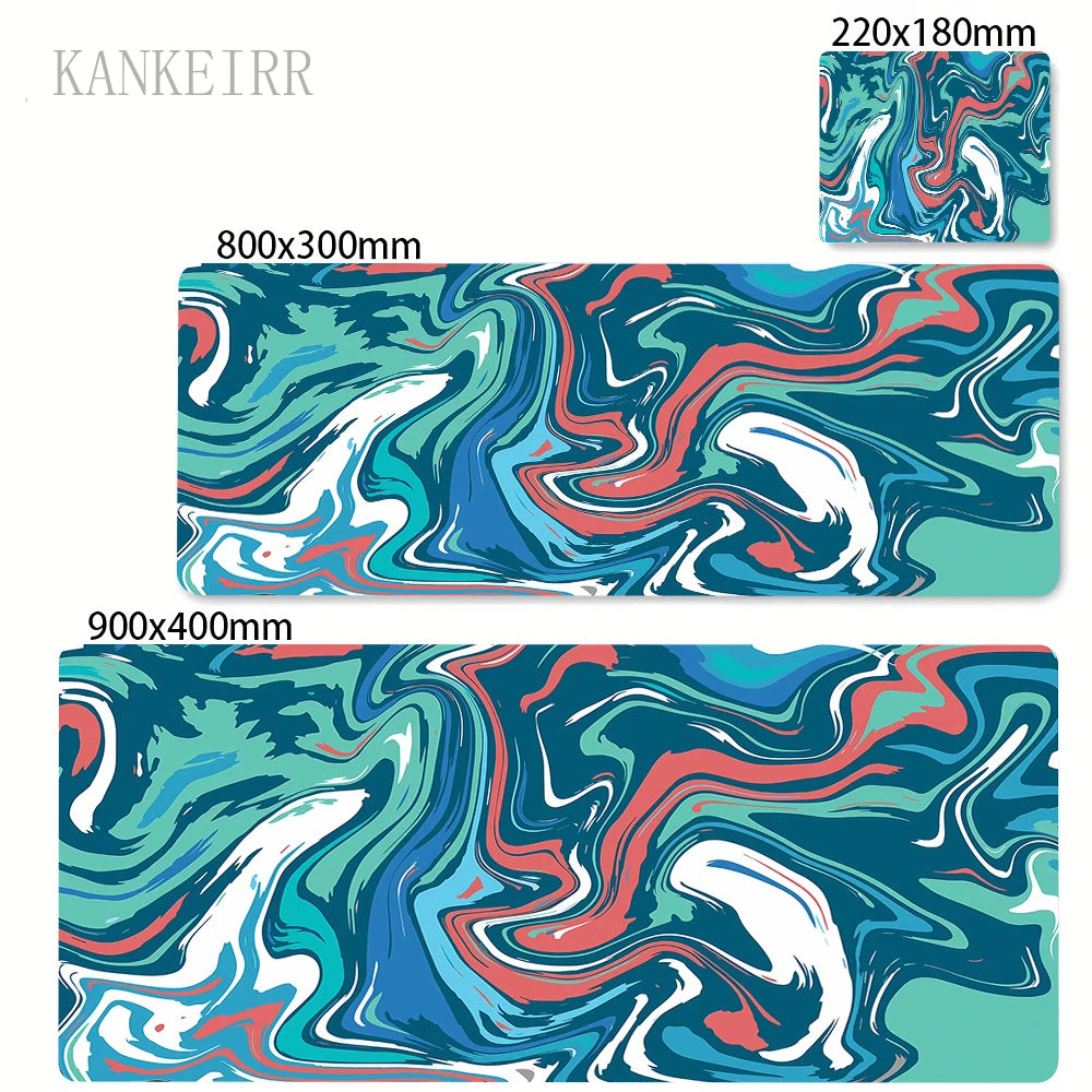 A5232 Color Extended Gaming Mouse Pad Strata Liquid Design Non-Slip