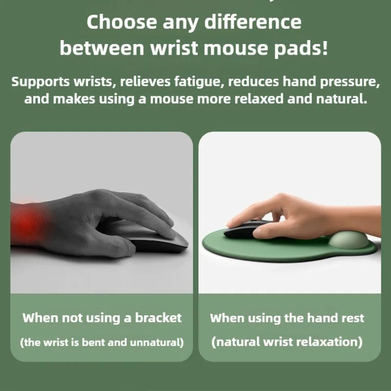 Ergonomic Mouse Pad With Wrist Rest – Non-Slip Rubber