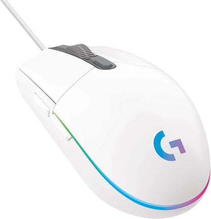 Blue WHITE Color USB Wired Gaming Mouse with 8200 DPI Optical Sensor