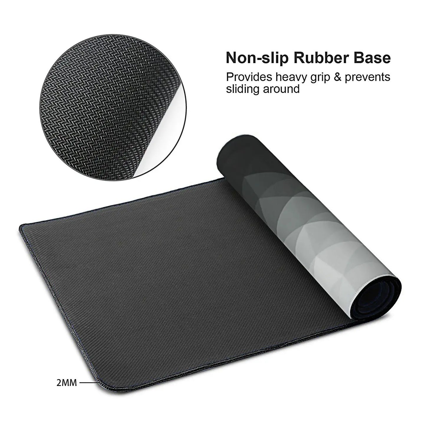 Extended Large Gaming Mouse Pad with Non-Slip Rubber Base