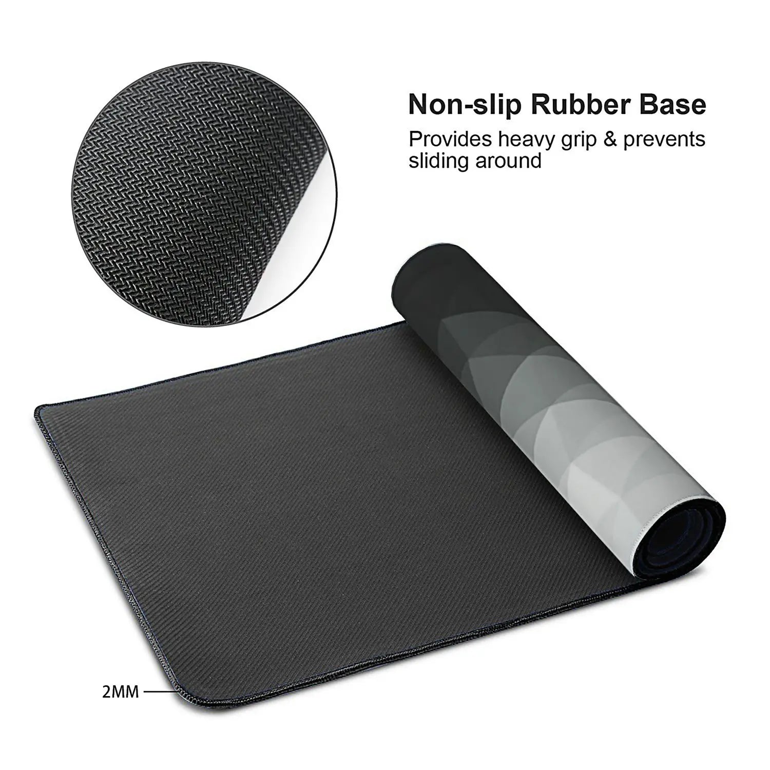 Extended Large Gaming Mouse Pad with Non-Slip Rubber Base