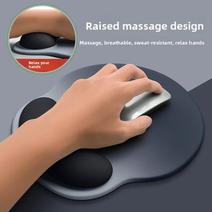 Ergonomic Mouse Pad With Wrist Rest – Non-Slip Rubber