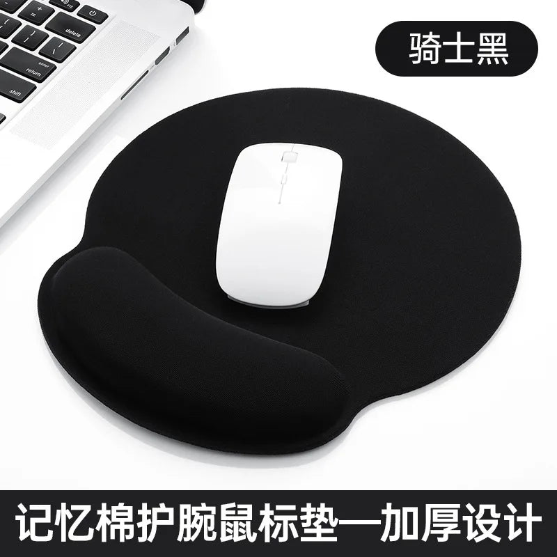 Black Color Ergonomic Mouse Pad With Wrist Rest – Non-Slip Rubber