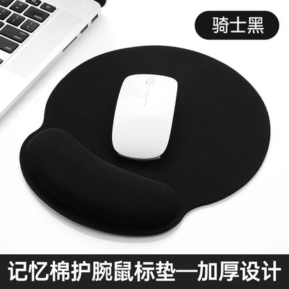 Black Color Ergonomic Mouse Pad With Wrist Rest – Non-Slip Rubber