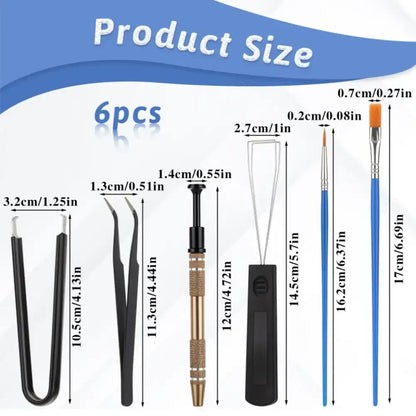 6Pcs Set Color Mechanical Keyboard Cleaning & Switch Puller Kit