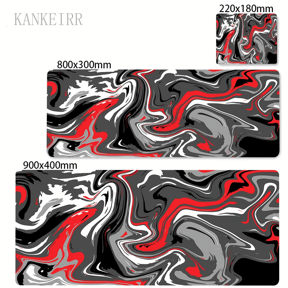 A5237 Color Extended Gaming Mouse Pad Strata Liquid Design Non-Slip