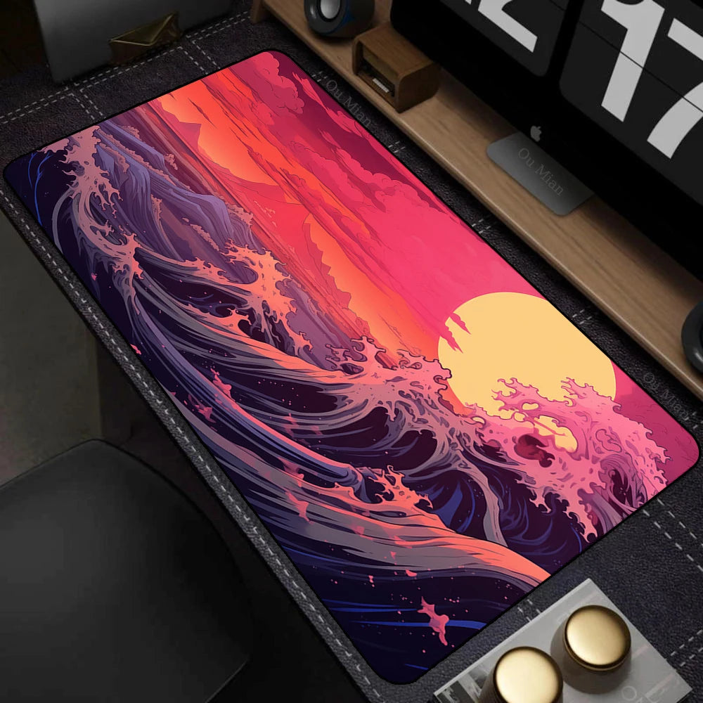 XL Gaming Mouse Pad Desk Mat With Stitched Edges