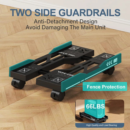 Adjustable Mobile CPU Tower Stand With Locking Wheels