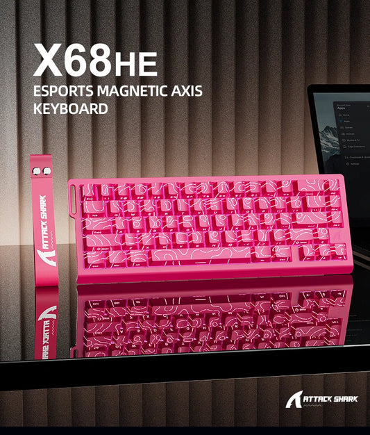 68-Key Magnetic Switch Gaming Keyboard – 8000Hz Wired